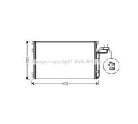AVA QUALITY COOLING Condensatore Climatizzatore Klimakühler Per Volvo V50 MW
