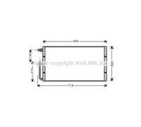 AVA QUALITY COOLING Condensatore Climatizzatore Klimakühler ( UV5096 )
