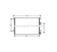 AVA QUALITY COOLING Condensatore Climatizzatore Per Saab 9-3 Cabriolet YS3F