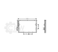AVA QUALITY COOLING Condensatore Climatizzatore Radiatore Clima per BMW 3er Tour
