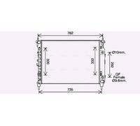 AVA QUALITY COOLING CT2067 Radiatore, Raffreddamento motore per CHEVROLET,OPEL,V