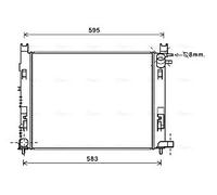 AVA QUALITY COOLING DAA2007 Radiatore, Raffreddamento motore per DACIA,RENAULT