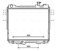 AVA QUALITY COOLING DN2418 Radiatore, Raffreddamento motore per NISSAN,RENAULT T