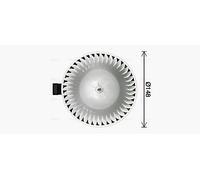 AVA QUALITY COOLING DN8474 Ventilatore abitacolo per NISSAN