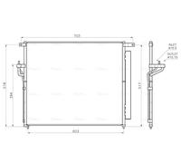 AVA QUALITY COOLING FD5706D Condensatore, Climatizzatore per FORD