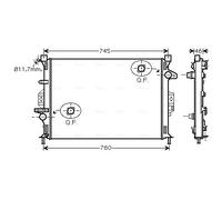 AVA QUALITY COOLING FDA2421 Radiatore, Raffreddamento motore per FORD,VOLVO