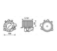 AVA QUALITY COOLING FT8439 Ventilatore abitacolo per FIAT