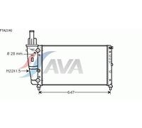 AVA QUALITY COOLING FTA2140 Radiatore, Raffreddamento motore