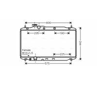 AVA Quality Cooling Radiatore HD2189 Alette saldate per Honda Civic VIII Hatchback 1.8 (05-11)