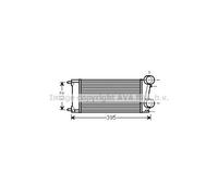 AVA QUALITY COOLING Intercooler Ad Aria Alluminio Per Citroën Berlingo