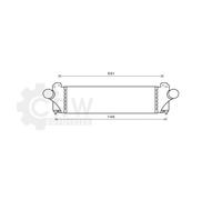 AVA QUALITY COOLING Intercooler Ad Aria Alluminio Per Iveco Daily Line