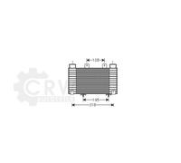 Radiatore intercooler Alluminio MZA4250 AVA QUALITY COOLING per FORD MAZDA