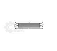 AVA QUALITY COOLING Intercooler Alluminio per Opel Antara Captiva OL4442