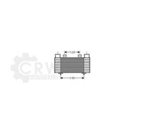 AVA QUALITY COOLING Intercooler In Alluminio Per Mazda B-Serie Ranger MZ4239