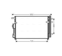 AVA QUALITY COOLING KA5111D Condensatore, Climatizzatore per KIA