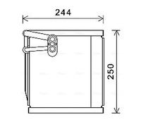 AVA QUALITY COOLING KAV199 Evaporatore, Climatizzatore per KIA