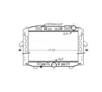 AVA QUALITY COOLING ME2284 Radiatore, Raffreddamento motore per MERCEDES-BENZ