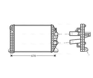 AVA QUALITY COOLING ME4166 Intercooler per MERCEDES-BENZ