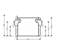 AVA QUALITY COOLING ME4179 Intercooler per MERCEDES-BENZ