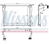AVA QUALITY COOLING ME4350 Intercooler per MERCEDES-BENZ