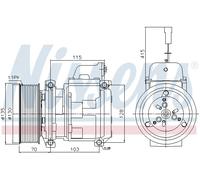 AVA QUALITY COOLING MEAK356 Compressore, Climatizzatore per MERCEDES-BENZ