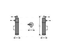 AVA QUALITY COOLING MED201 Essiccatore, Climatizzatore per MAN,MERCEDES-BENZ