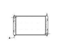 AVA QUALITY COOLING MS2153 Radiatore, Raffreddamento motore per MERCEDES-BENZ