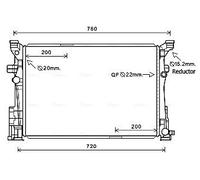 Ava Rad. Mercedes B 180 1.6I At 11- Ms2653