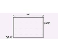 AVA QUALITY COOLING MS2712 Radiatore, Raffreddamento motore per MERCEDES-BENZ