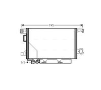 AVA QUALITY COOLING MSA5435D Condensatore, Climatizzatore per MERCEDES-BENZ