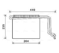 AVA Quality Cooling Evaporatore climatizzazione MSV563 per Mercedes-Benz Vito 109 CDI 06-14