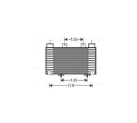Radiatore intercooler Alluminio MZA4250 AVA QUALITY COOLING per FORD MAZDA