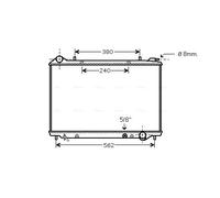 AVA QUALITY COOLING OLA2441 Radiatore, Raffreddamento motore per OPEL,VAUXHALL
