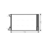 PRASCO OLA5478D Condensatore climatizzatore