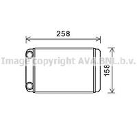 AVA Quality Cooling Scambiatore riscaldamento interno OLA6677 Alluminio per Opel Astra J Zafira
