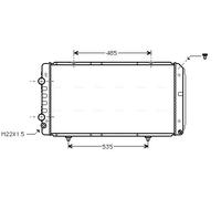 AVA QUALITY COOLING PEA2146 Radiatore, Raffreddamento motore per CITROËN,FIAT,PE