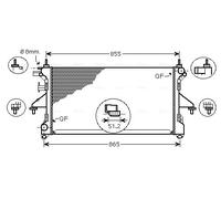 AVA QUALITY COOLING PEA2309 Radiatore, Raffreddamento motore per CITROËN,FIAT,PE