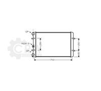 AVA QUALITY COOLING Radiatore Meccanico Per VW Golf IV 1J1 1.4 16V