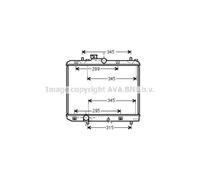 Radiatore Motore Opel Agila - Suzuki Splash dal 2008