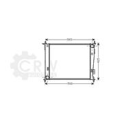 AVA QUALITY COOLING Radiatore Saldato Per KIA Soul AM 1.6 CRDi