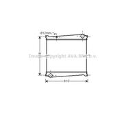 AVA QUALITY COOLING Radiatore Saldato Per Renault Trucks Mascott