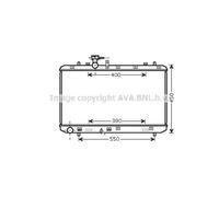 AVA QUALITY COOLING Radiatore Saldato Per Suzuki SX4 Stufenheck