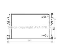 AVA QUALITY COOLING Radiatore Saldato Per VW Passat Variant 3G5