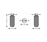 AVA Quality Cooling Asciugatrice/condizionatore d'aria HIGHWAY AUTOMOTIVE RED056