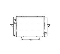 AVA QUALITY COOLING RT2107 Radiatore, Raffreddamento motore per RENAULT