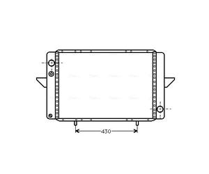 AVA QUALITY COOLING RT2107 Radiatore, Raffreddamento motore per RENAULT