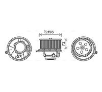 Motore elettrico, ventola interna AVA COOLING RT8581