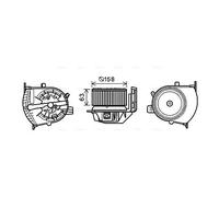 AVA QUALITY COOLING RT8585 Ventilatore abitacolo per RENAULT