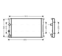 AVA QUALITY COOLING RTA2276 Radiatore, Raffreddamento motore per NISSAN,OPEL,REN