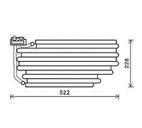 AVA QUALITY COOLING SCV030 Evaporatore, Climatizzatore per SCANIA